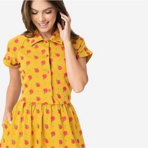 Unique Vintage Apple Dress